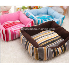 Quadrate Stripe Pet Cama para cão ou gato